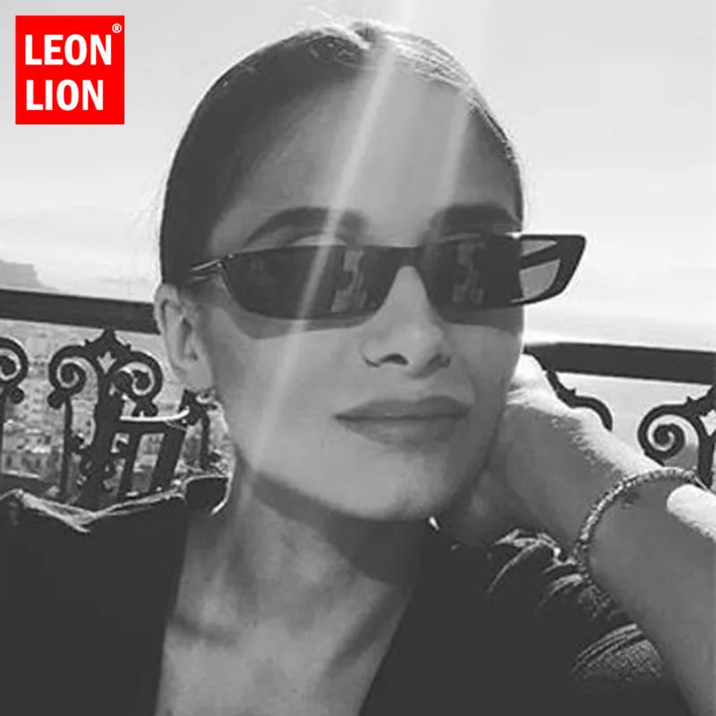 Фото Солнечные очки LeonLion в маленькой оправе женские винтажные Роскошные брендовые