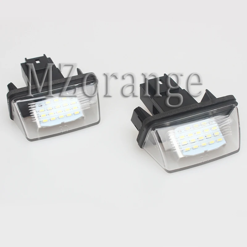 2 шт. светодиодный светильник номерного знака для Citroen C3 C5 Peugeot 206 207 306 307 406 407 Z3U2 12v