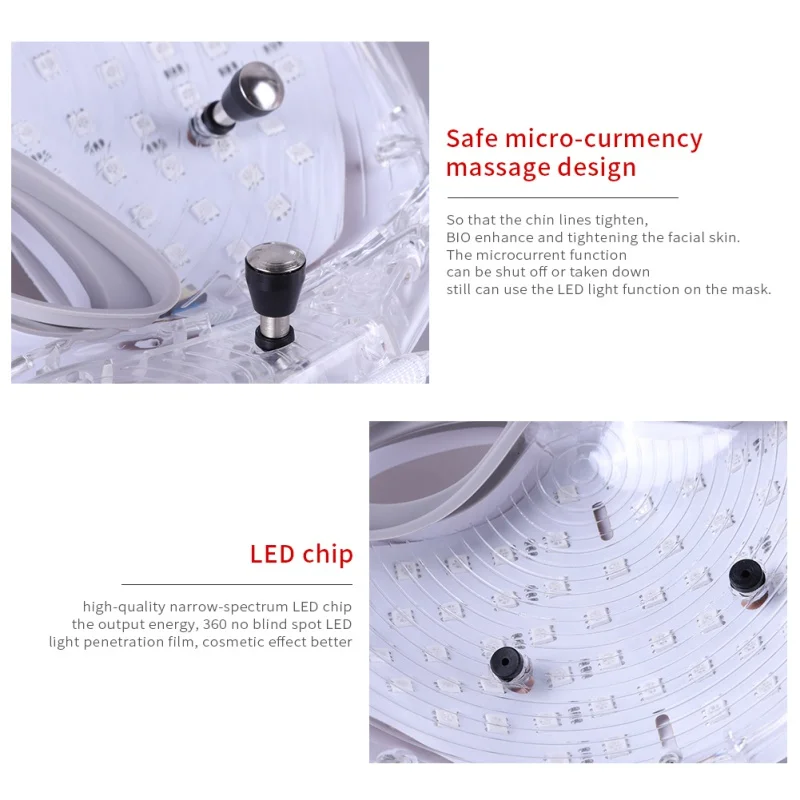 7 видов цветов Светодиодная электрическая фотонная маска для лица с кожей шеи