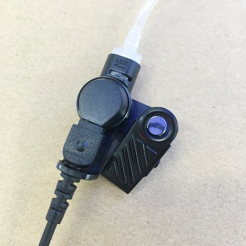 Черная длинная воздушная трубка PTT с разъемом M 2-контактные наушники для motorola cp040