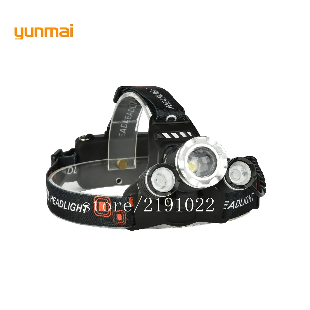 USB 8000lm XML T6+ 2R5 зум светодио дный фары фар Глава свет лампы 4-Режим факел+ 2x18650 Батарея+ eu/us/uk/au автомобиля Зарядное устройство рыбалка