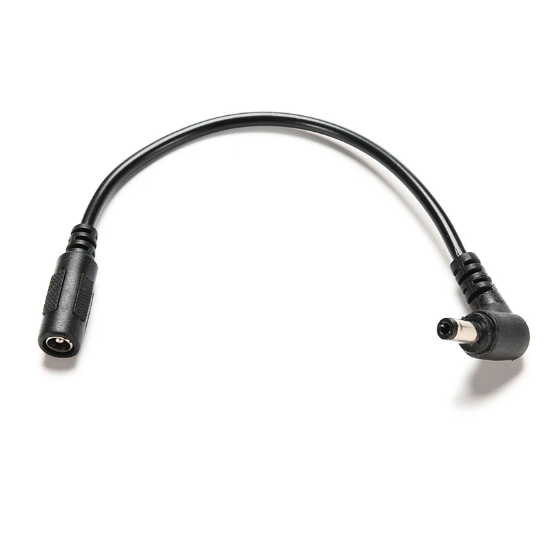 

For CCTV Camera DC Power Plug Cable 5.5 x 2.5mm Male 90 Degree Right Angle To 5.5 x 2.1mm Female Adapter Extension Cable Cord