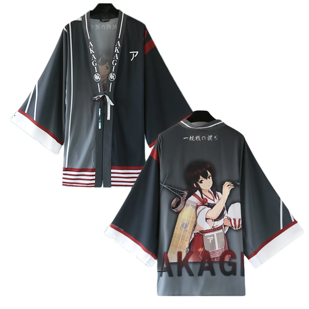 Brdwn Kantai Коллекция Kaga Akagi 6-я команда Kongou Shimakaze Северная принцесса Cospplay Haori плащ