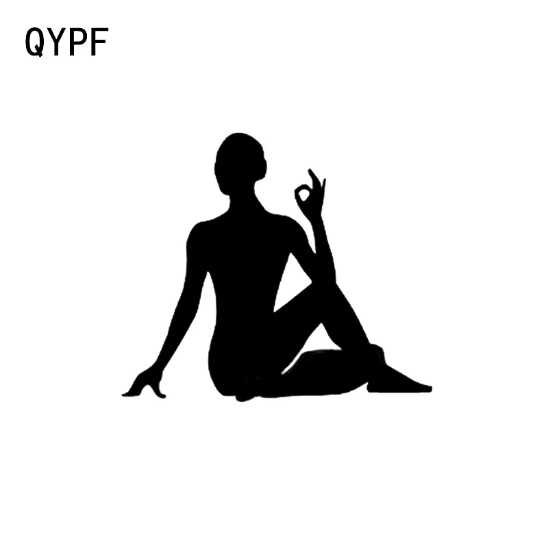 

QYPF 13,3*11,5, самый крутой виниловый автомобильный стикер для йоги, медитации, декора, аксессуары C16-1923