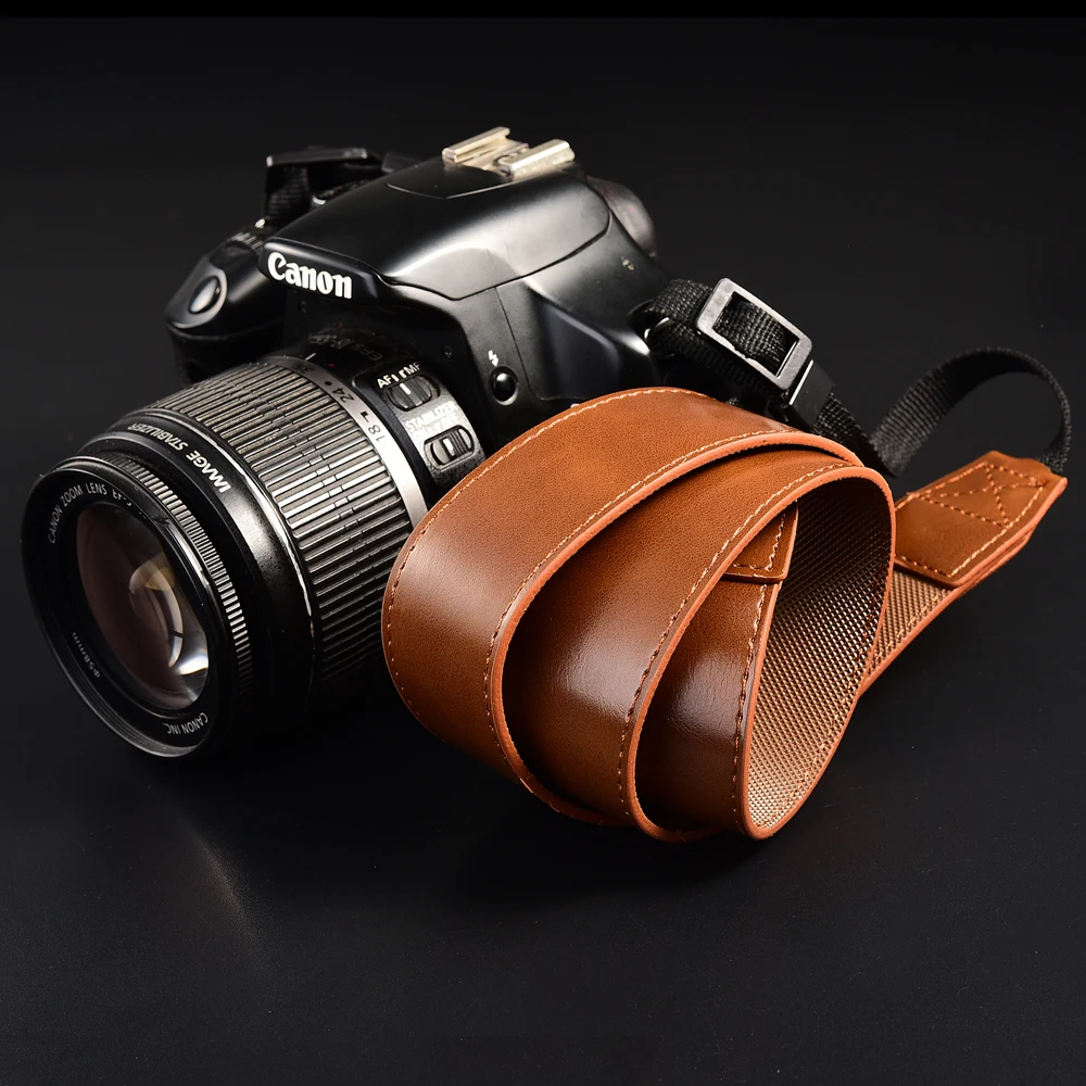 Ремешок из искусственной кожи для камеры Nikon Canon Sony запасные части фотосъемки