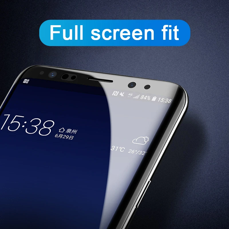 3D изогнутое закаленное стекло для samsung Galaxy S9 Plus Защитная пленка экрана полное