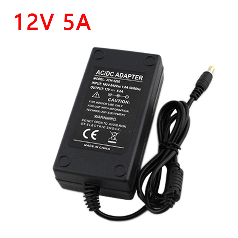 12V 5A AC-DC 220 В до 12 В Питание 12V 1A 2A 3A 5A 6A 8A трансформатор регулируется Мощность адаптер переключения Зарядное устройство для детей возрастом от 12V светодиодные лампы - Цвет: 12V 5A