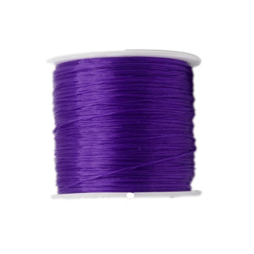 purple DIY Вощеная швейная нить сшитая Кожа ремесло браслет аксессуары Пряжа - Цвет: purple