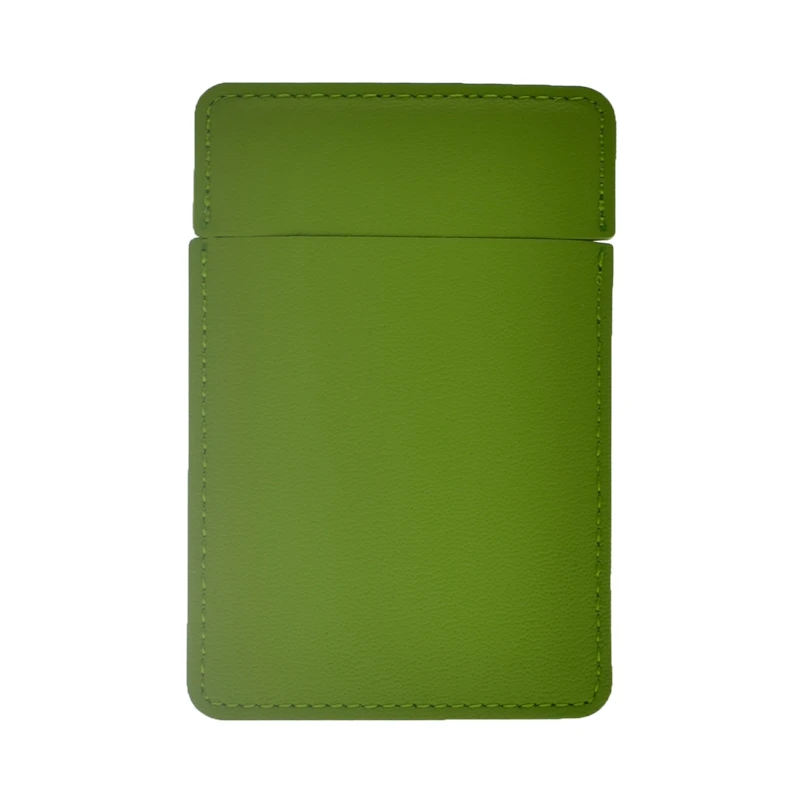 Green Dolovemk 1 шт. Нержавеющее стальное небьющееся портативное зеркало для макияжа с крышкой из искусственной кожи карманное косметическое зеркало - Цвет: Green