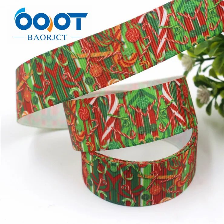 OOOT BAORJCT I-19713-7, 22 мм, 10 ярдов с героями мультфильмов, рождествеская серия корсажные ленты, Аксессуары и украшения в виде банта, своими руками материалы - Color: 4