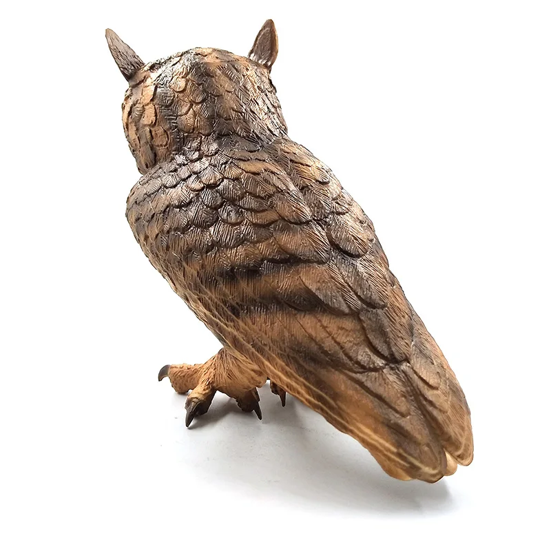 Имитация совы модель животного фигурка домашний декор миниатюрное