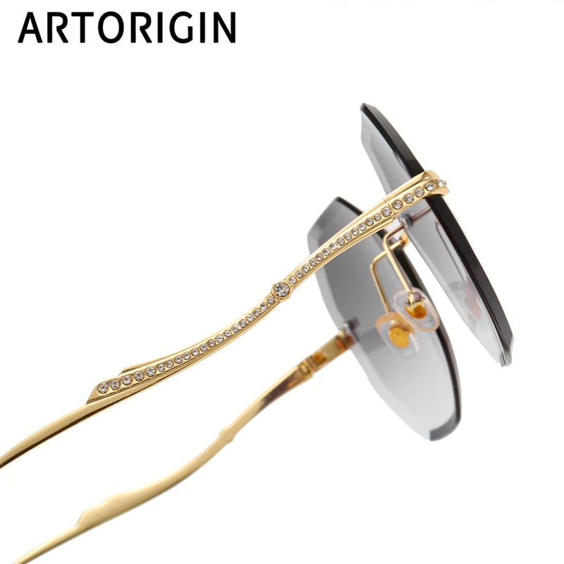 2019 без оправы Солнцезащитные очки для женщин женские роскошные оттенки в виде