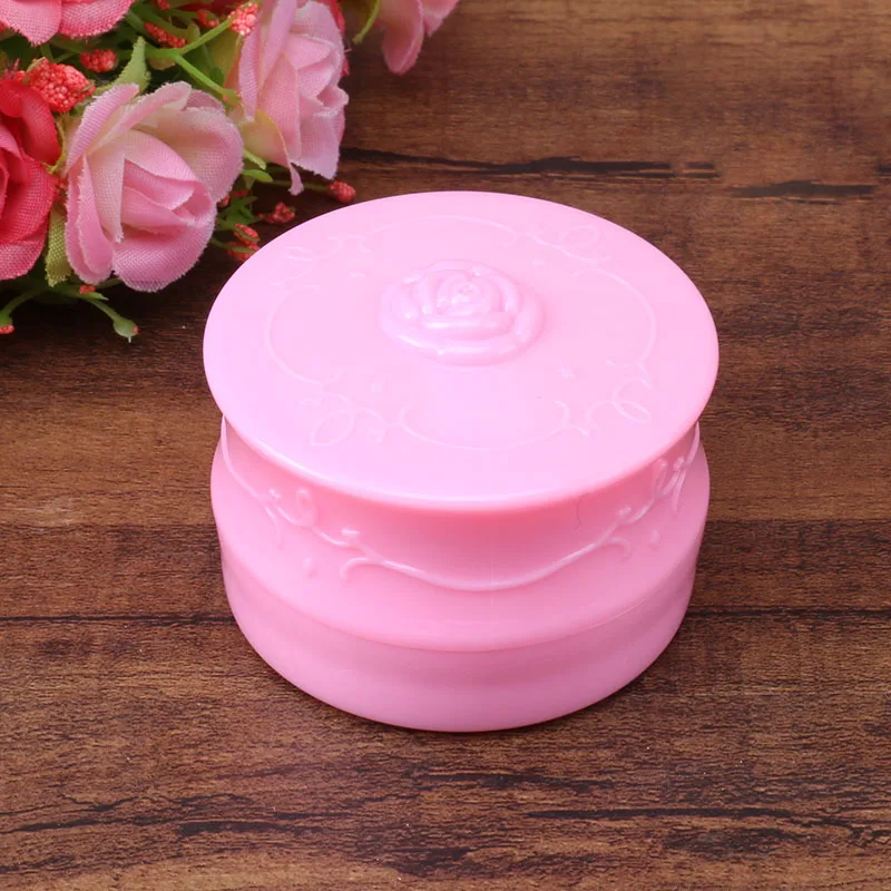 Пустая свободная банка для порошка с ситом косметическая пластиковая компактная