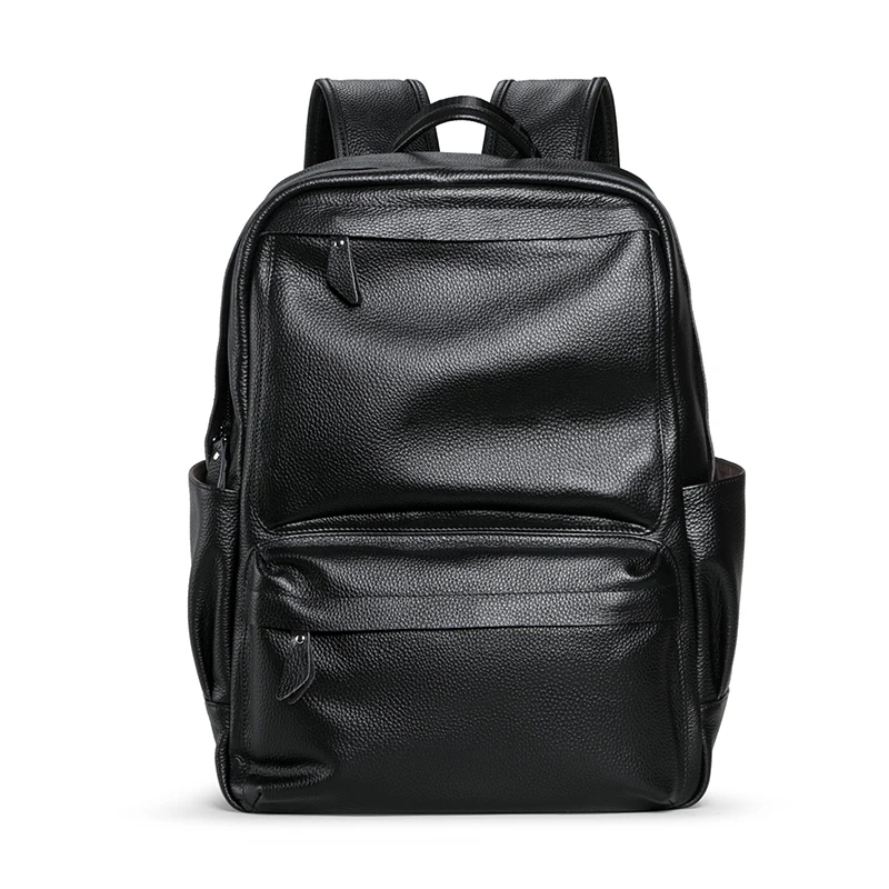 Мужской рюкзак из 100% натуральной воловьей кожи с отделением для ноутбука|Мужские