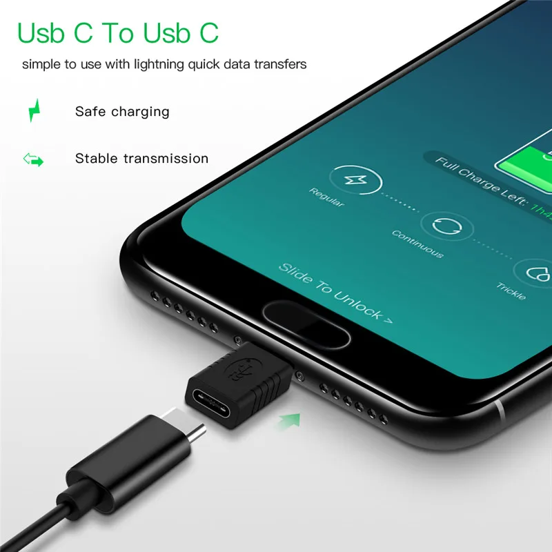Адаптер USB Type C переходник типа с разъемом Папа мама и OTG для зарядки синхронизации