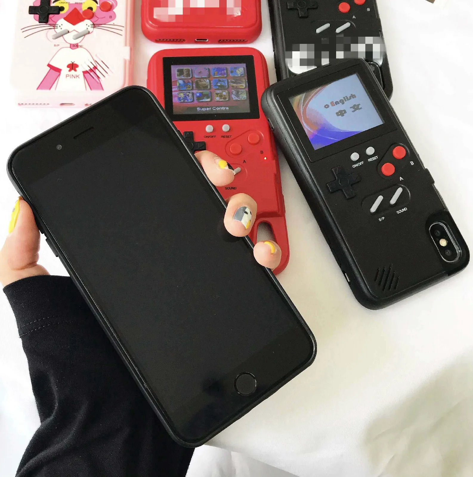 Full color display Xs Max GameBoy phone case for iphone Xr X Retro Tetris Game back cover 8 7 6 6s plus Coques |