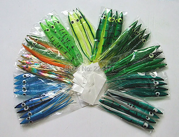 

6 inch 6inch Octopus Skirt Bait Sea Fishing Lure Sea Long head Octopus Sea Trolling Fishing Tackle Tuna Lure