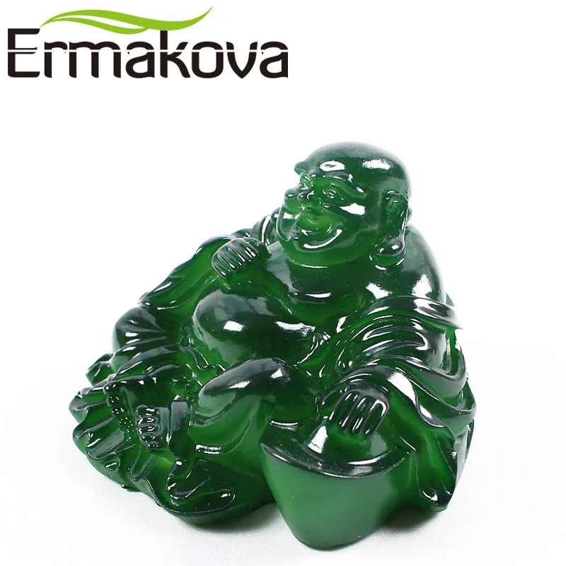 Ермакова 8 см(5,") Смола меняющая цвет статуя Будды Статуэтка фэн-шуй Чай игрушка для домашних животных украшение стола украшения