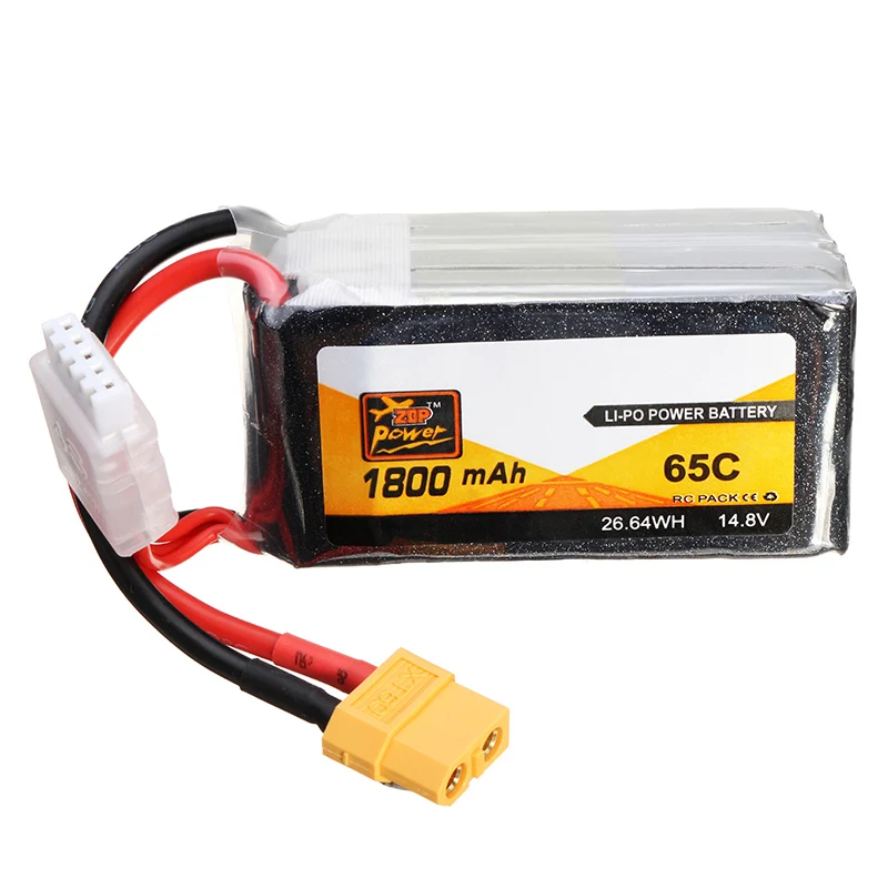 Горячая продажа RC модели DIY ZOP мощность 14 8 в 1800 мАч 65C 4S Lipo батарея Rechargeabe XT60 Разъем