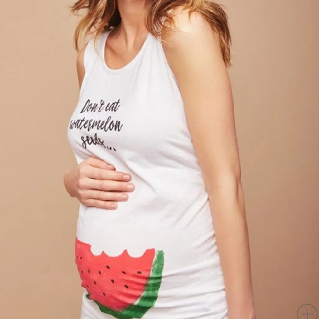 SAGACE для беременных блузка с принтом арбуза Верхняя одежда футболка Летняя