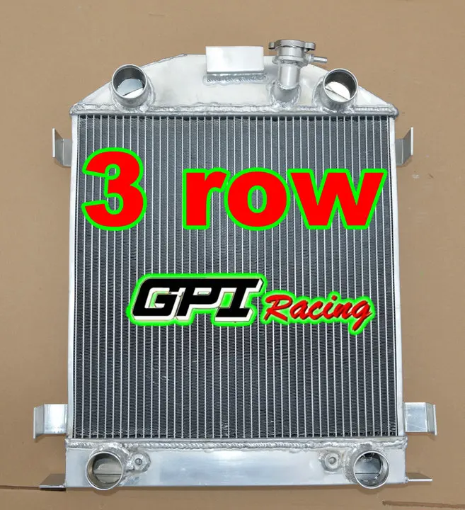 3 ряда алюминиевый радиатор для FORD Модель W/ножницы цепей двигателя 1928 1929 28