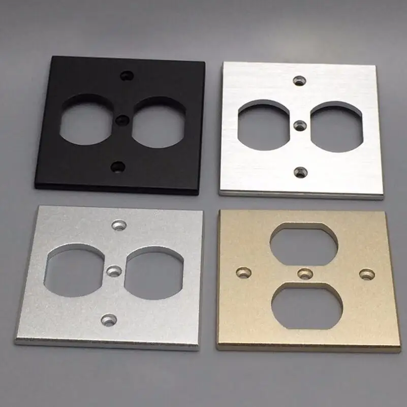 Hifi аудио US розетка AC Power Duple крышка настенная панель 8 5x8 5 см|audio panel|wall audio socketpanel plate |