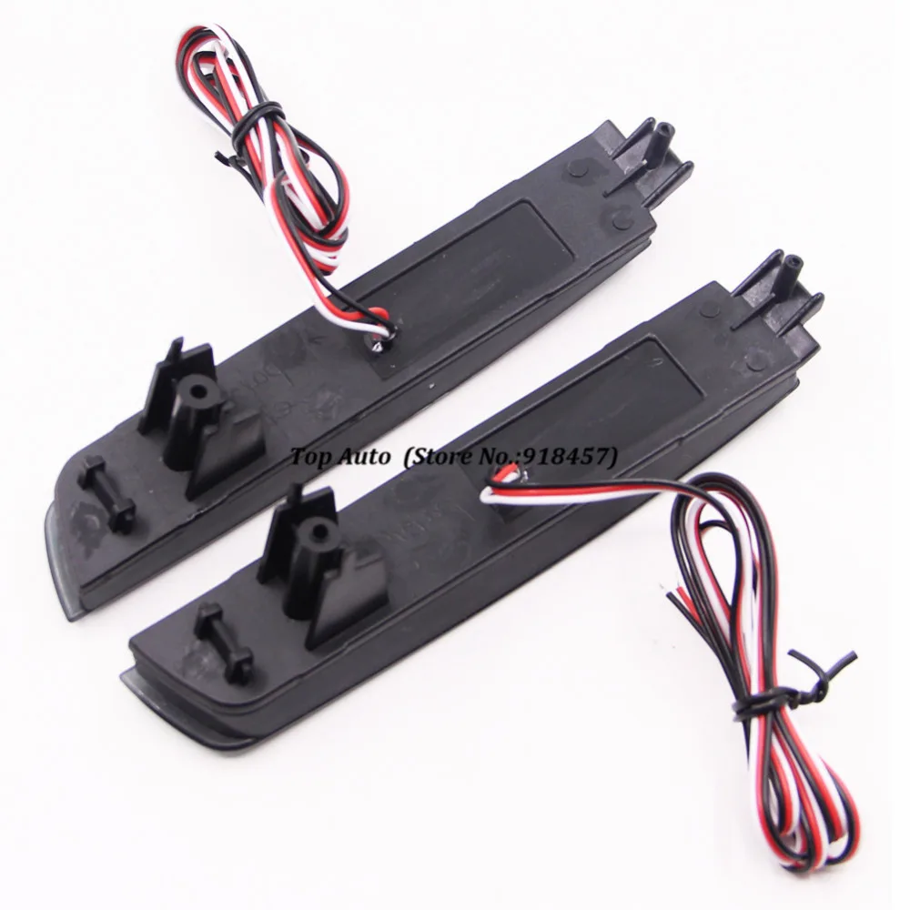 LY007-2 черный дымчатый объектив 24SMD светодиодный бампер отражатели задние тормозные огни Противотуманные фары для Nissan Juke Murano Quest Inifiniti FX35
