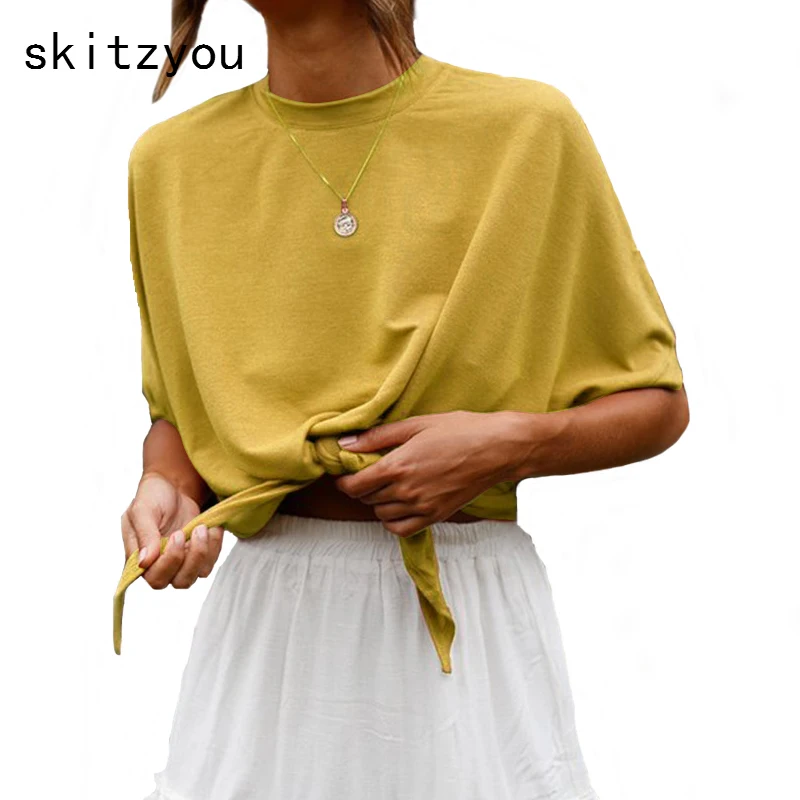 Skitzyou harajuku женские летние повседневные футболки с круглым вырезом коротким