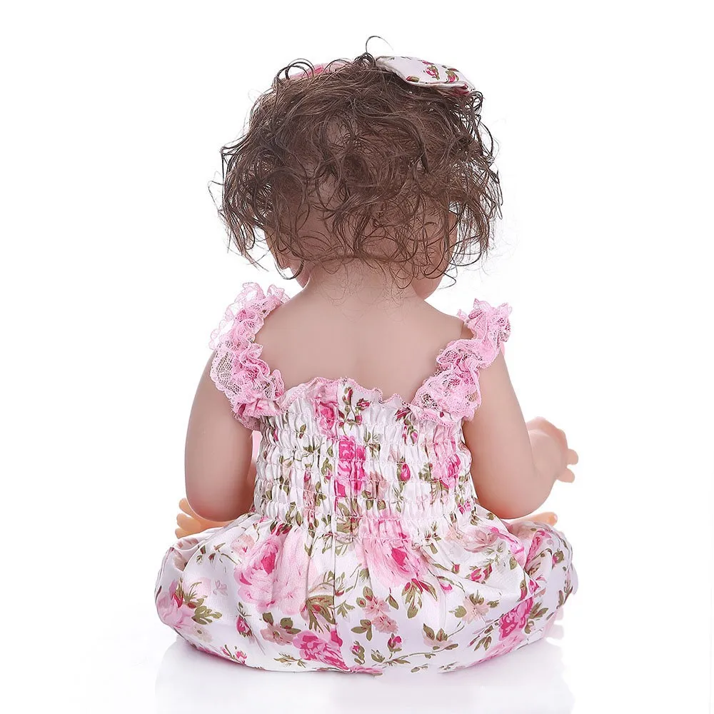 NPK 48 см Silcone Baby Reborn кукла игрушки для девочек сенсорный силикон куклы с бутылочкой