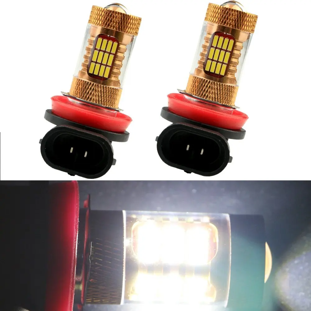 2 шт. в комплекте белая H11 4014 54SMD туман светильник светодиодный автомобиля замена