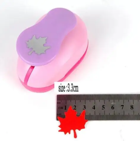 1pc 3.3cm 5/"-3" Кленовый лист DIY Удар Ремесло Дырокол eva пенопластовый перфоратор дети записки резчик бумаги; Скрапбукинг удары тиснение устройство - Цвет: 1pc 3.3cm