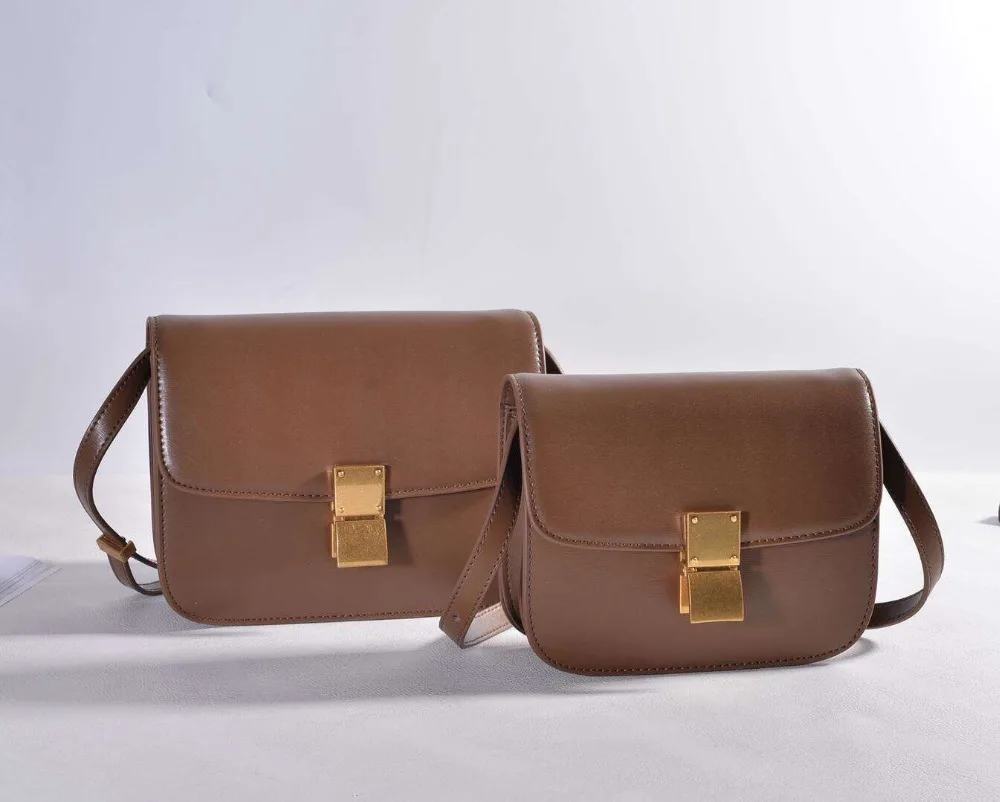 2017 натуральная кожа женские классические Наплечные сумки простой Crossbody кожаный