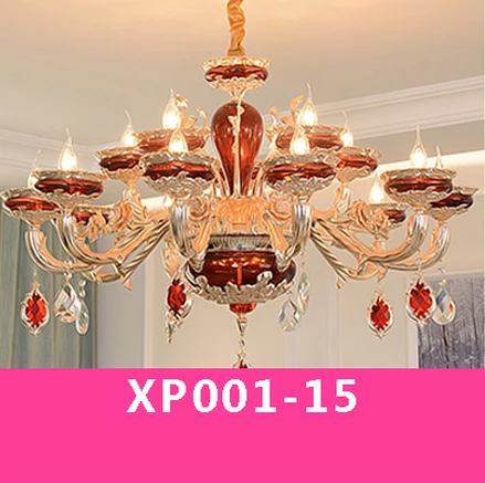 15lights led e14 Европейские Цинковые Сплав Стеклянные Хрустальные Люстра Светодиодные Лампы. Светодиодные Светильники Люстры Подвесные.Светильники Подвесные Светильники.Светильник Для Столовой,Фойе и Спальни - Цвет абажура: 15lights