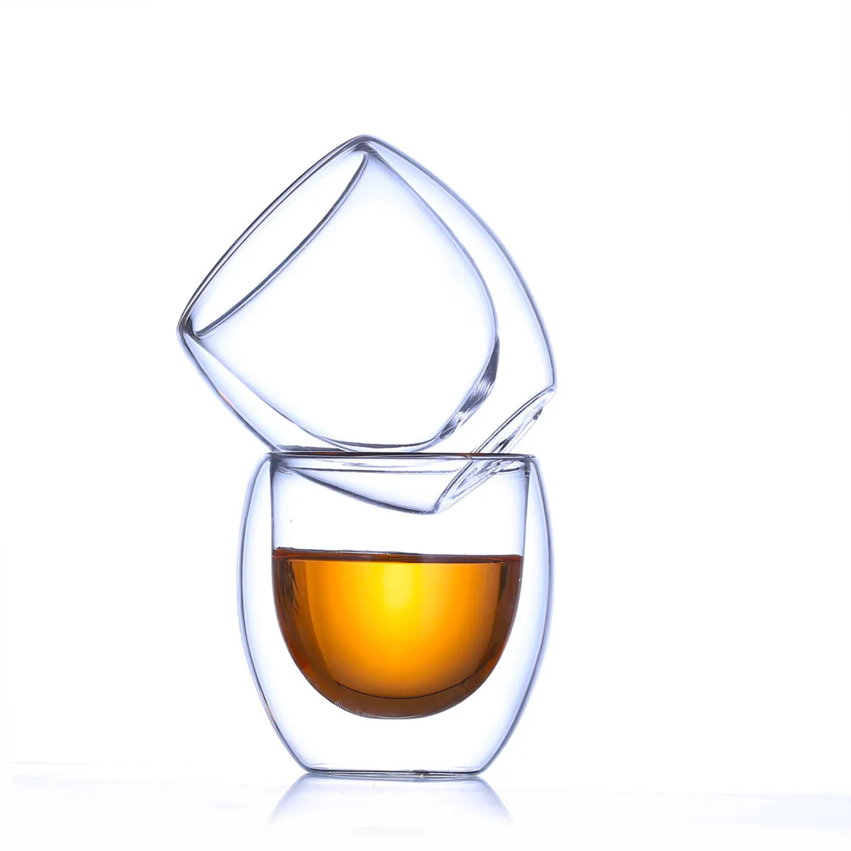 Низкая цена 8 шт. Bodum Bilayer стеклянный дизайн кофейное вино стекло es Бытовая чашка анти-горячие чашки сок Бар Кафе Copo Noggin Thule