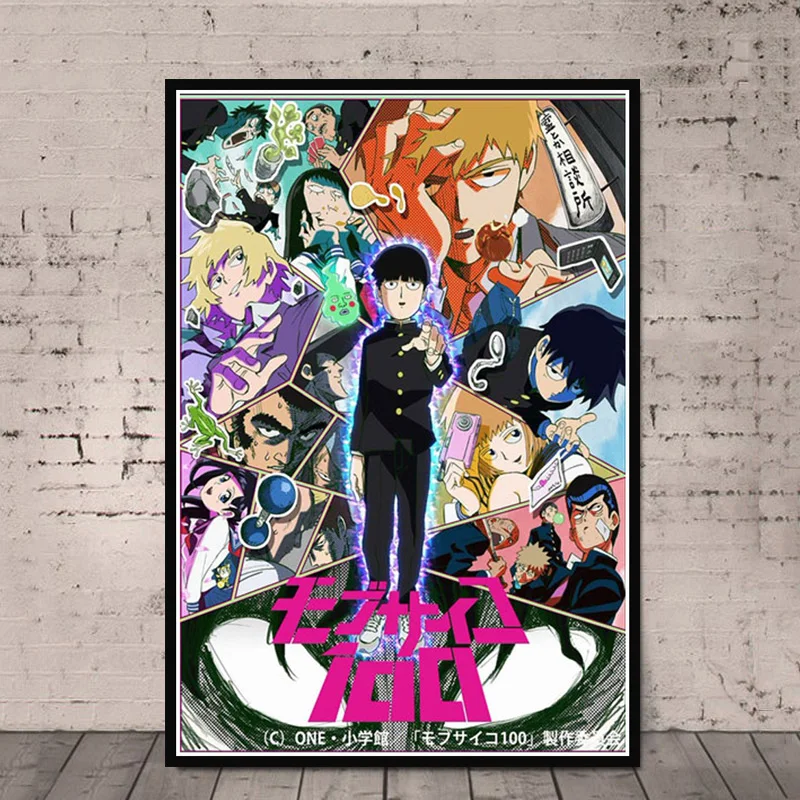 Печатные фотографии украшения дома стены искусства Mob Psycho (милый чудак 100 Nordic