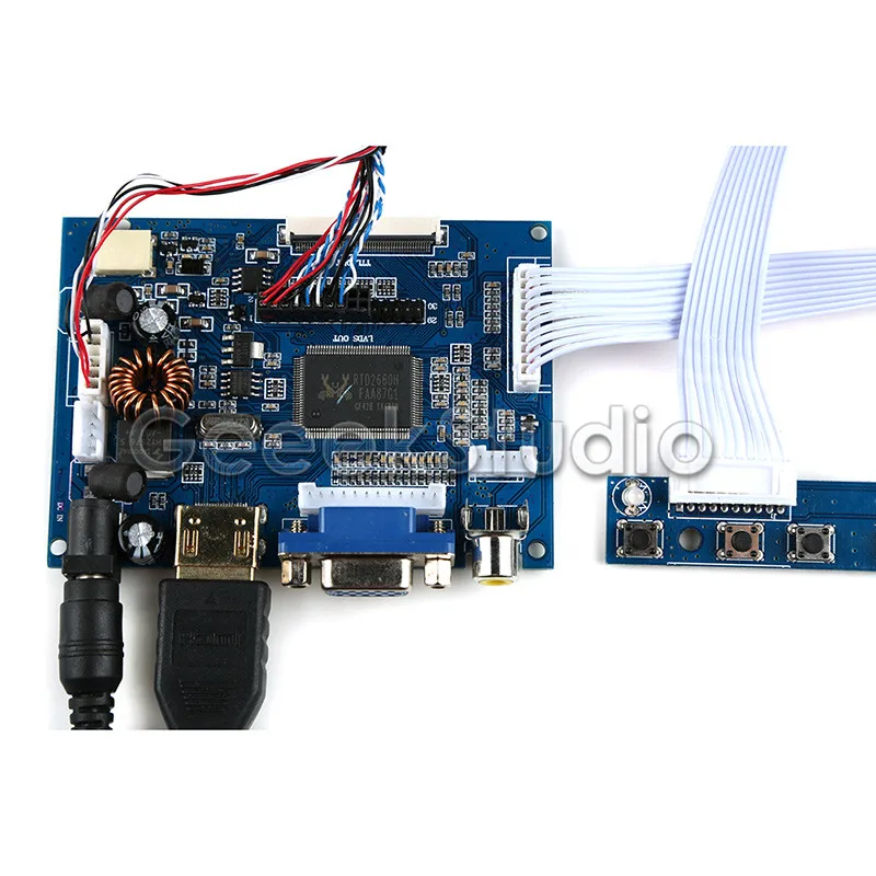 10 1 дюймовый ЖК дисплей 1280*800 IPS монитор экрана HDMI + VGA 2AV плата драйвера для Raspberry Pi|10
