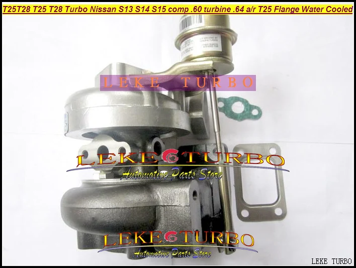 Турбокомпрессор T25 T28 T25T28 T25/28 Turbo для двигателя Nissan S13 S14 S15 comp .60 Турбокомпрессор. 64
