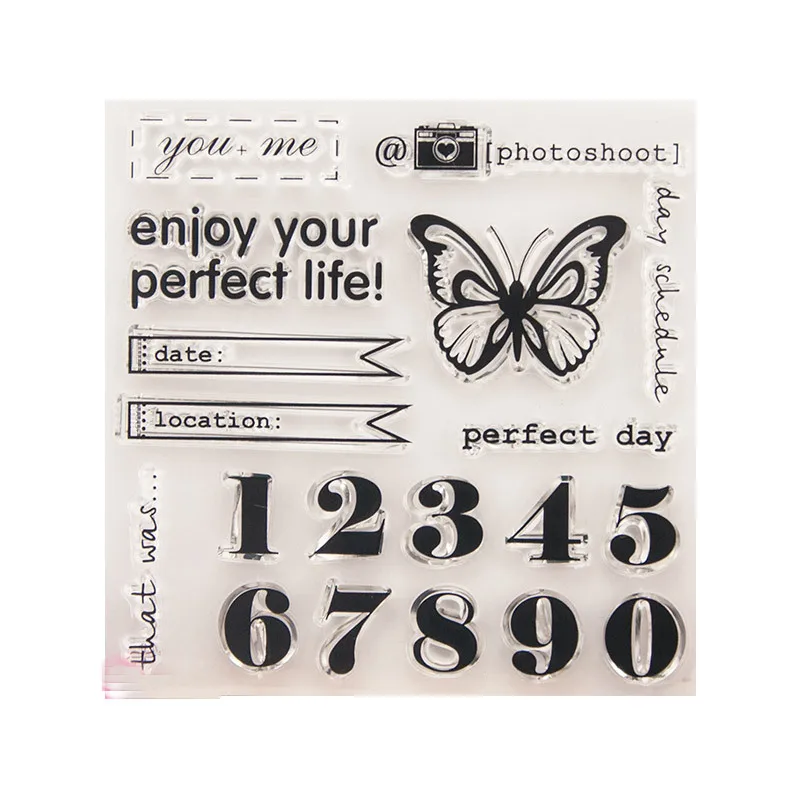 Цифровой штампы почтовых марок силиконовый прозрачный штамп для скрапбукинга