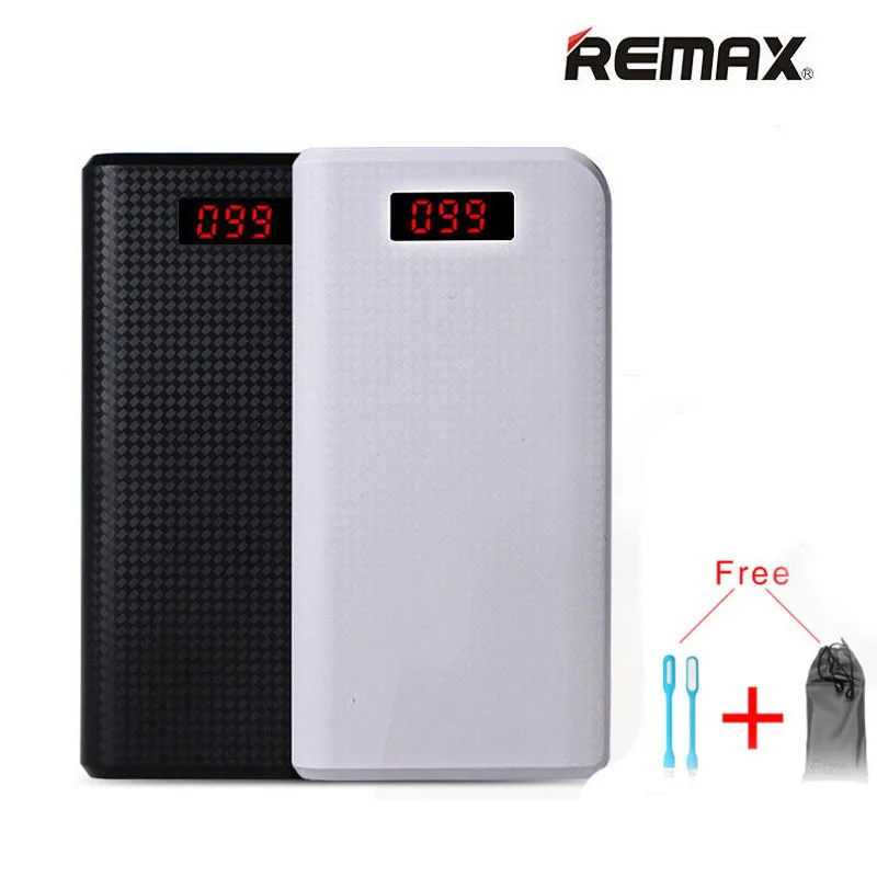 Remax для Xiaomi iphone XS Max 30000 мАч Внешний аккумулятор внешний повербанк 2 USB LCD