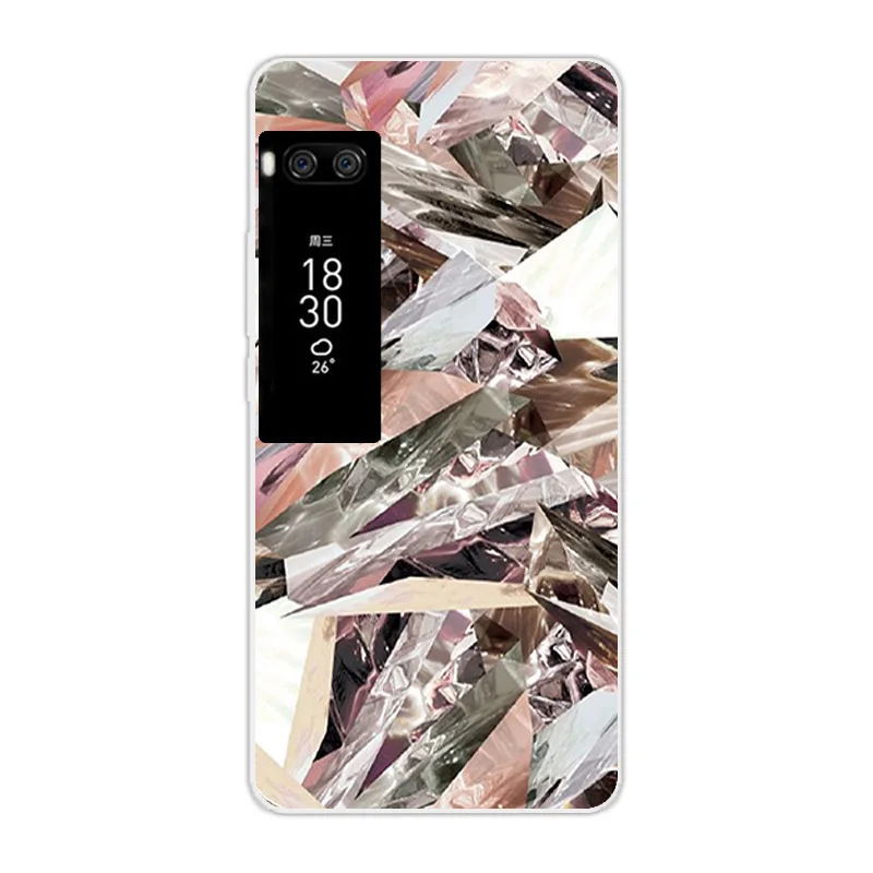 Для Meizu Pro 7 Plus задняя крышка Роскошные Мягкие силиконовые темные чехлы для