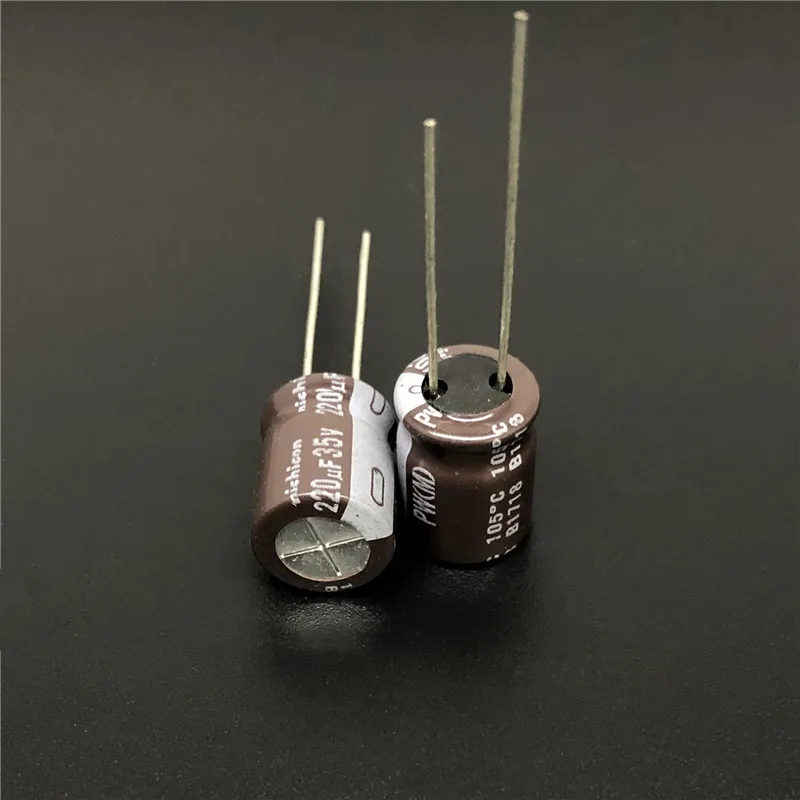 10 шт. 220мкФ 35В NICHICON PW серия 10х12 5 мм низкое сопротивление 35V220uF алюминиевый