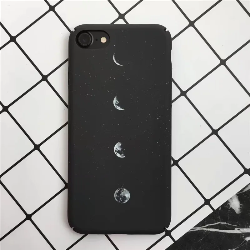 Чехол FTAIDKJ Fashion Moon Space Eclipse для iPhone 6 6S Plus жесткий чехол накладка из поликарбоната 7 8