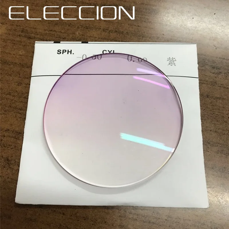 Градиентные линзы ELECCION 1,56 1,61 1,67 для близорукости, дальнозоркости, асферические оптические очки по рецепту, цветные линзы