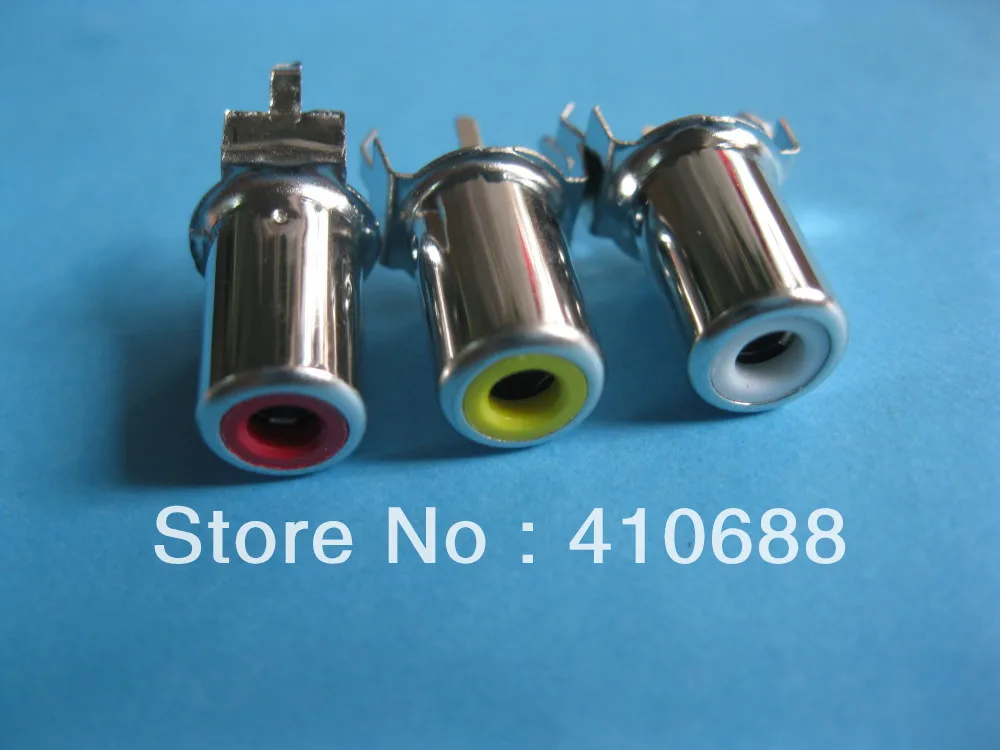 Разъем AV Pin гнездо RCA 3 цвета аудио видео разъем фоторазъем 900 шт. в партии высокое