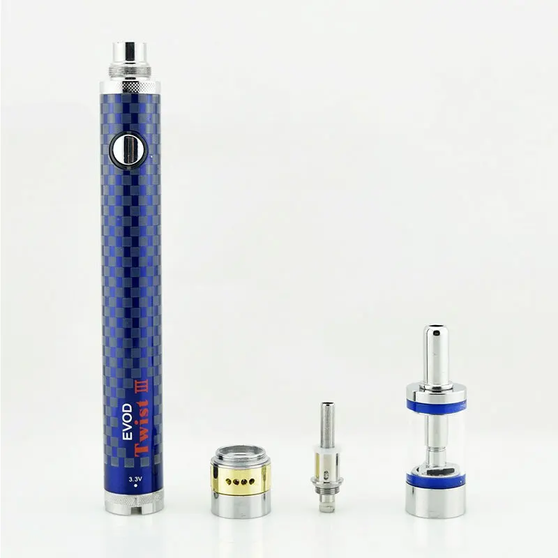 Горячая электронная сигарета SUB TWO Evod Twist 3 mods kit m16 испаритель ego кальян ручка vape