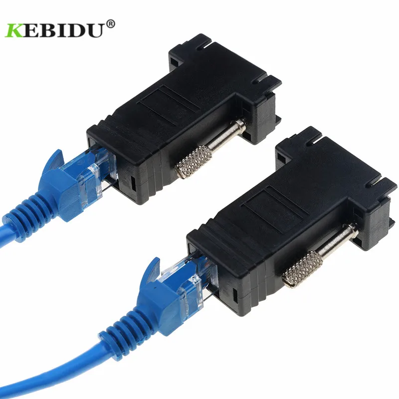 Kebidu штекер к локальной сети CAT5 CAT6 RJ45 сетевой Ethernet Кабель Женский адаптер К VGA