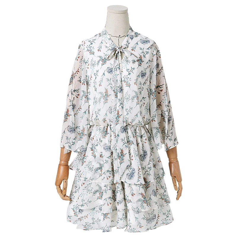 Женский шифоновый комбинезон ARTKA элегантный с широкими штанинами высокой талией