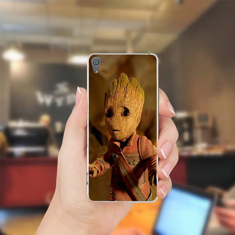Малыш Грут работа для sony Xperia Z Z1 Z2 Z3 Z4 Z5 компактный Премиум M2 M4 M5 E3 E5 t3 XA мягкие ТПУ
