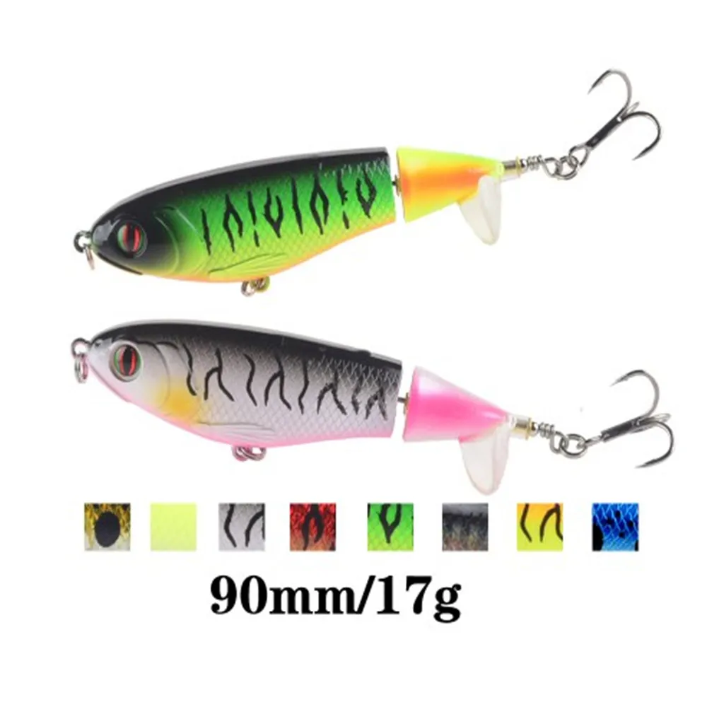 1 шт 9 см 17g вращающийся хвост Whopper Plopper рыболовная приманка блесна рыболовные