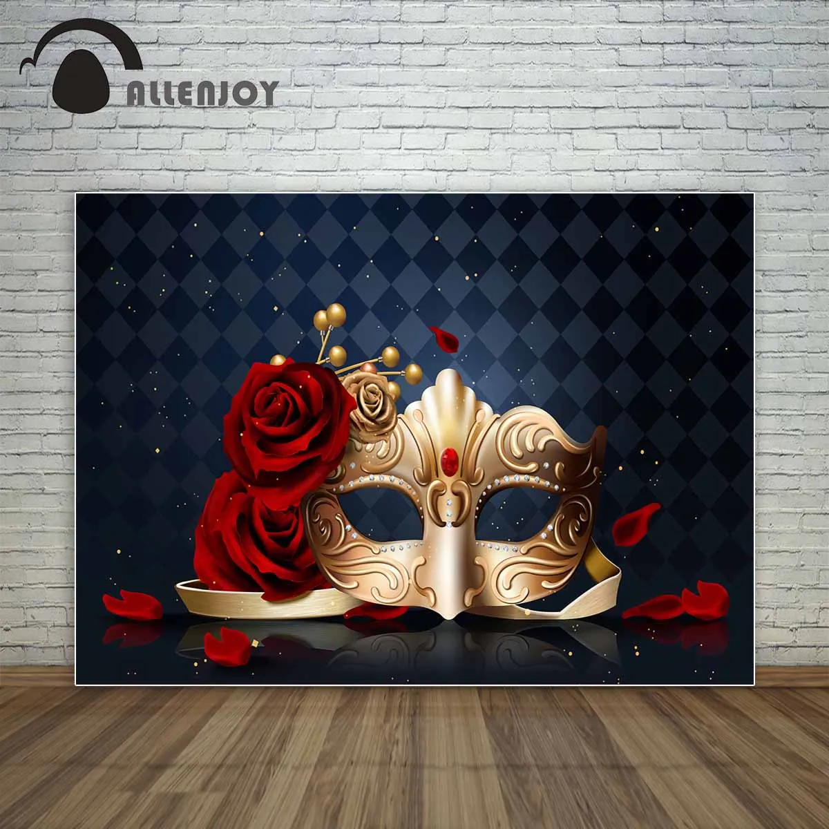 Allenjoy великолепный Виниловый фон для детской фотосъемки с красными розами и
